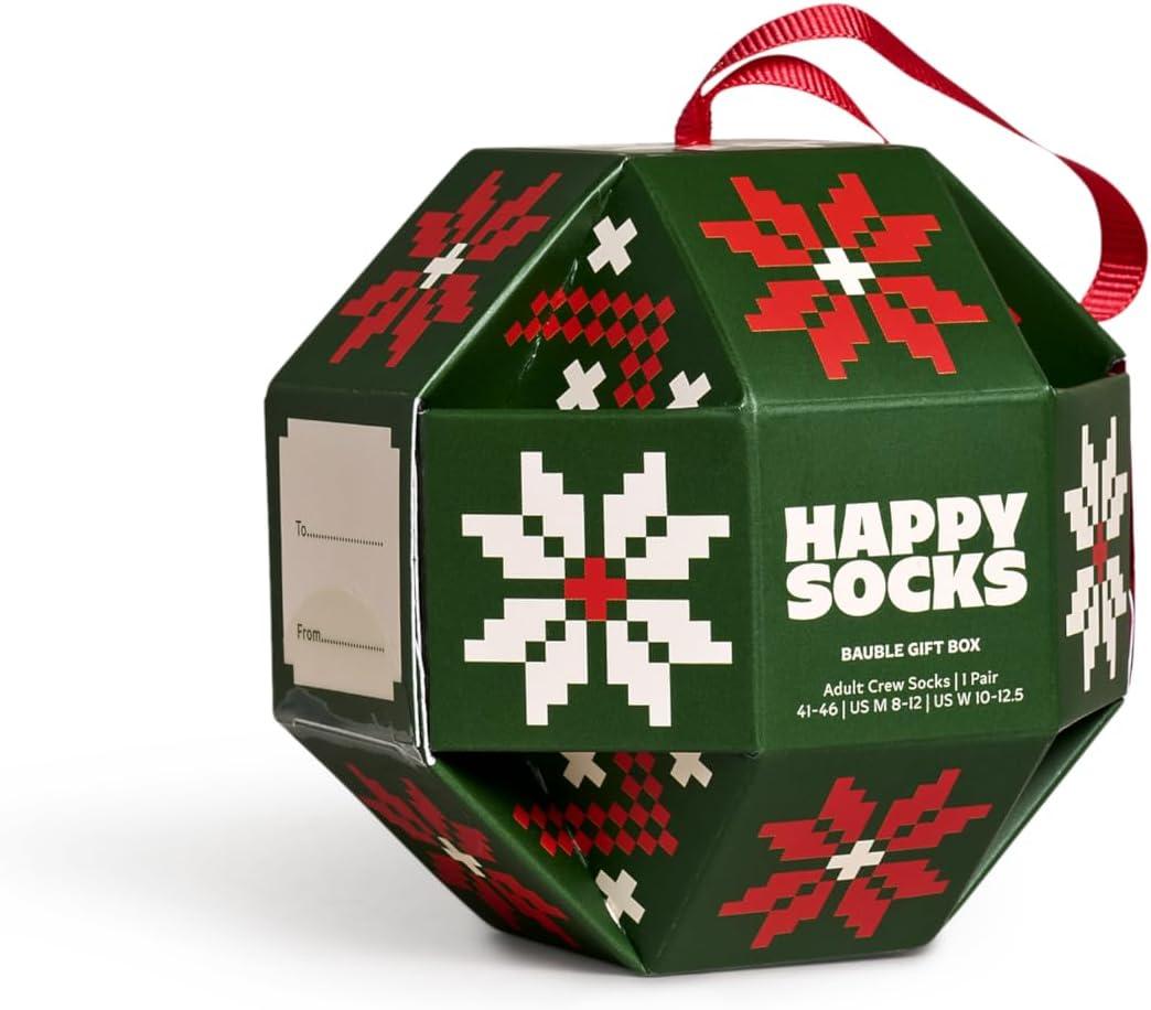 imageHappy Socks Winter Themed Sock Gift Sets Skiing Snowman ampamp Snow Flakes For Men and Women Made with Sustainable Cotton1pack Snowflake Sock Gift Set