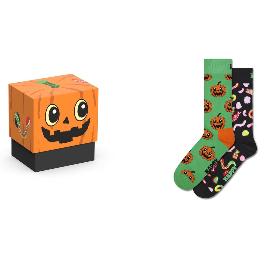 imageHappy Socks Holiday Styles for Men ampamp Women Halloween Valentines ampamp Fathers Day with Gift BoxesOrange