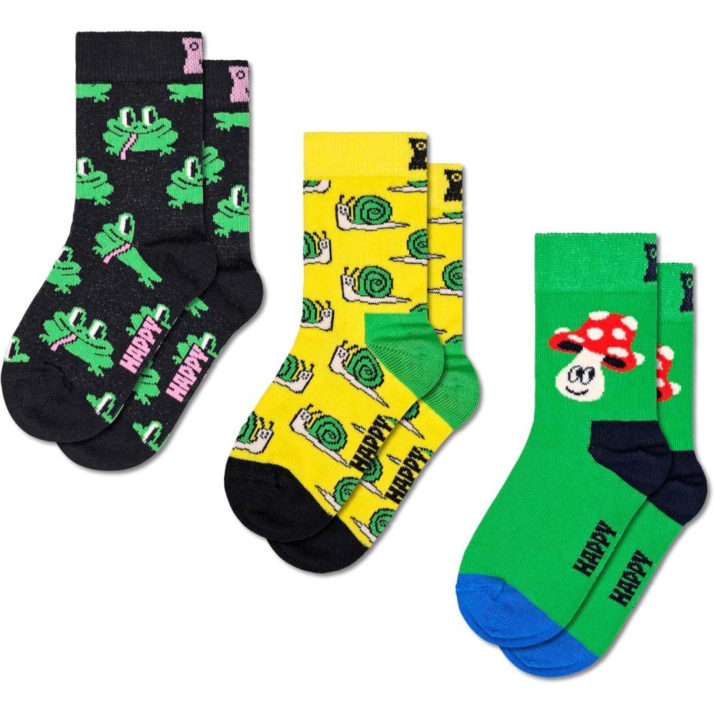 imageHappy Socks Kids Animal Crew Socks Bear Duckies ampamp MoreKids 3pack Animal Mix Socks