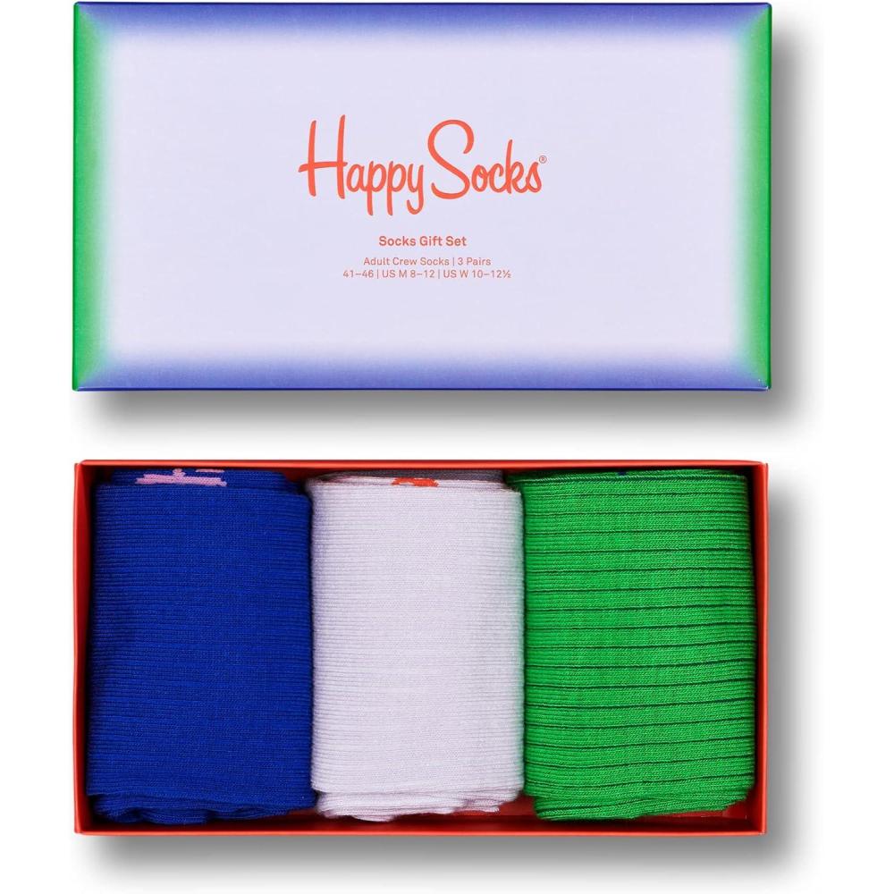 imageHappy Socks Solid Colored Sock Set For Men and Women Made with Sustainable Organic Cotton3pack Color Smash Socks Gift Set