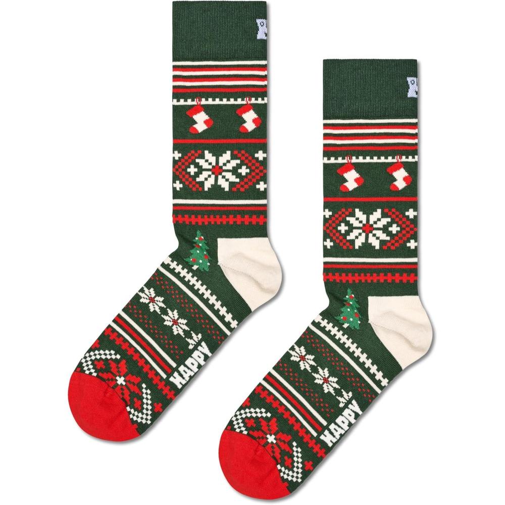 imageHappy Socks Winter Themed Sock Gift Sets Skiing Snowman ampamp Snow Flakes For Men and Women Made with Sustainable Cotton1pack Snowflake Sock Gift Set