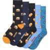 imageHappy Socks Basics Collection MultiPack Crew Socks for Men and Women Sports and Food Themed5pack Sports  Food Socks