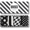 imageHappy Socks Classic Style 4Pack Black ampamp White Gift Set for Men and Women Size MediumLarge