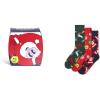 imageHappy Socks Crew SocksSanta Ornaments ampamp Reindeer3Pack Gift Box SetSmallMedium