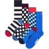 imageHappy Socks Fun Blue Crew Socks SetS for Men and Women made with Sustainable Cotton US Alpha Medium Large Regular Regular 4Pack Blue Mix Socks