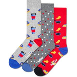 Happy Socks 3-Pack Pattern Socks(Donut)