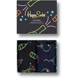 Happy Socks Celebration Crew Sock Gift Sets- Graduation, You Did It and Champagne- For Men & Women(2-pack You Did It Socks Gift Set)