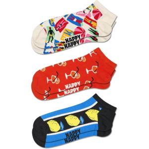 Happy Socks Holiday Styles for Men & Women, Halloween, Valentine’s & Father’s Day with Gift Boxes(3-pack Lazy Day Low Socks)