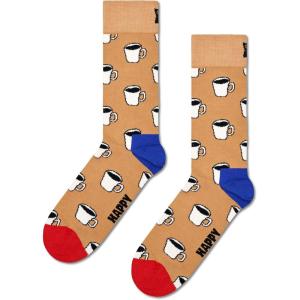 Happy Socks Wine, Coffee, Beer & Beverage Themed Gift Socks- For Men and Women, made with Sustainable Cotton(1-pack Coffee Cup Gift Set)