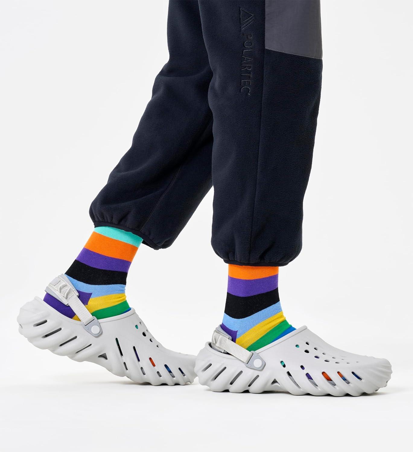 imageHappy Socks Unisex Adult P003098Strip Gift Box 4pack