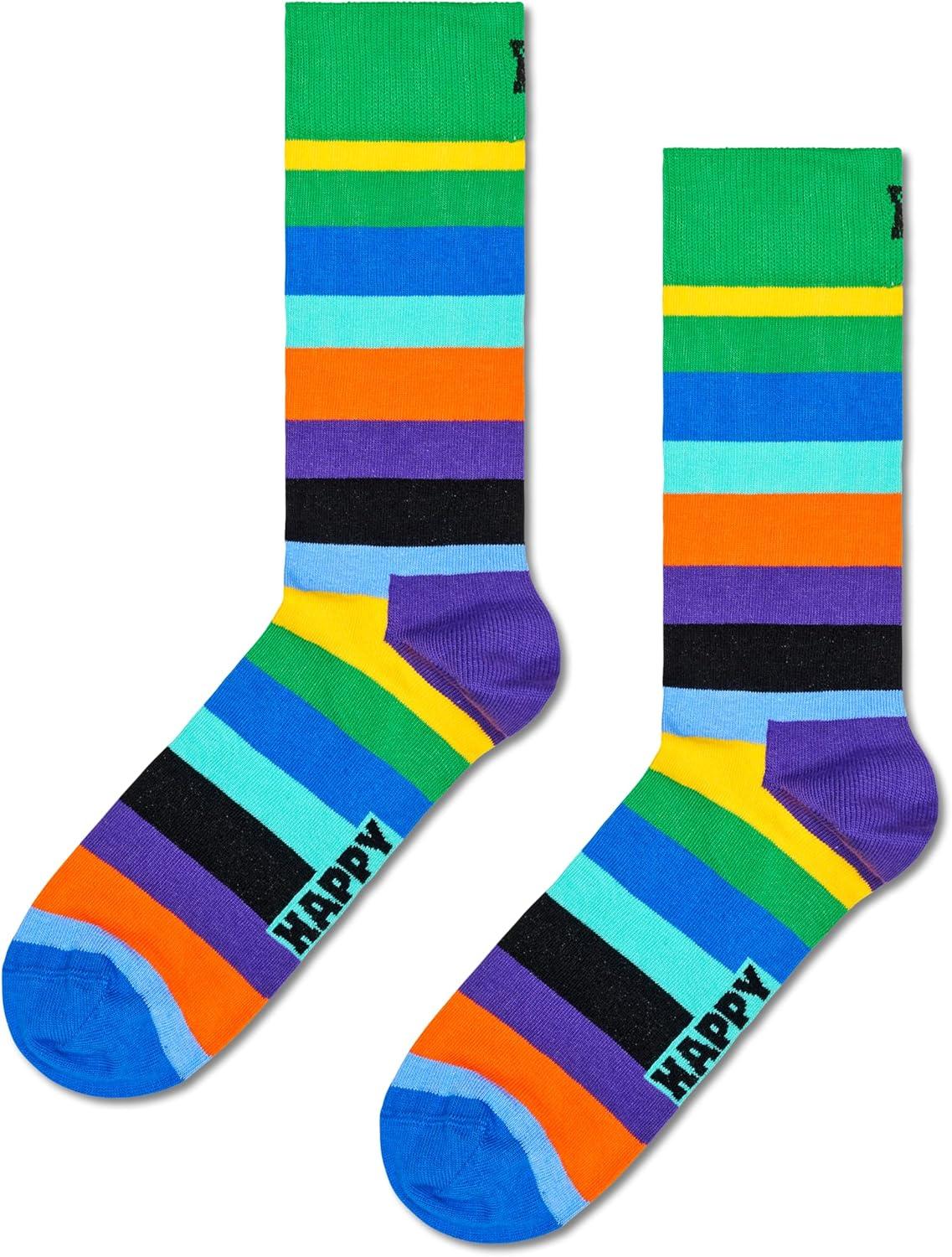 imageHappy Socks Unisex Adult P003098Strip Gift Box 4pack