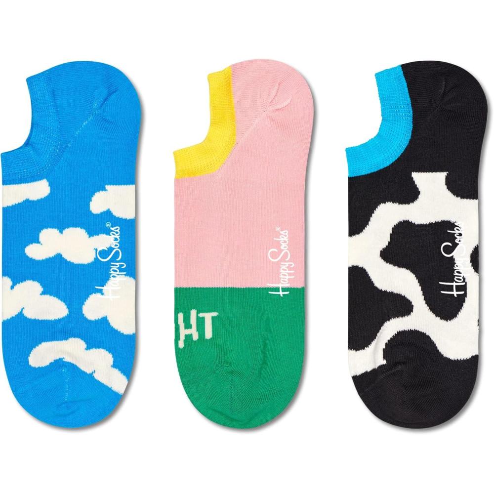 imageHappy Socks Summer Day Ankle Socks Set for Men and WomenMade with Sustainable Cotton Clouds Right ampamp Left Size 1013 3Pack