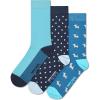3-pack Blue Socks