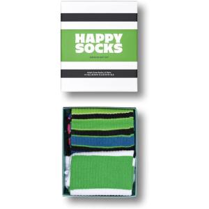 Happy Socks Unisex Adult P003098(2-pack Stripe Sneaker Socks Gift Set)