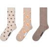 imageHappy Socks 3Pack Football Socks Beige ML