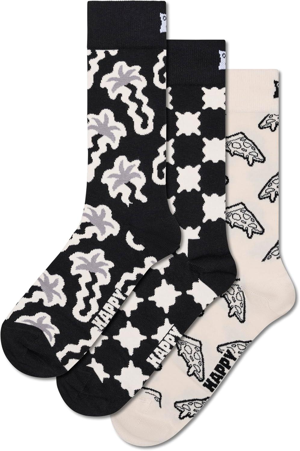 imageHappy Socks 3Pack Gift SetBlack and White Check
