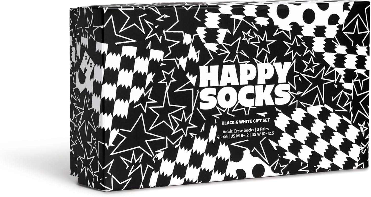 imageHappy Socks 3Pack Gift SetBlack and White Dot