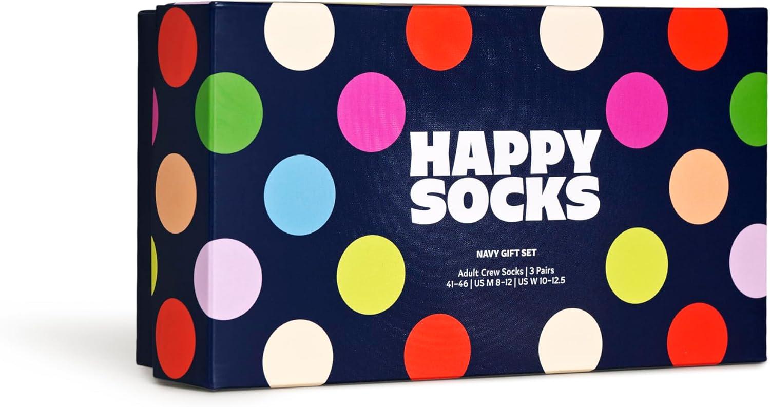 imageHappy Socks 3Pack Gift SetNavy Dot