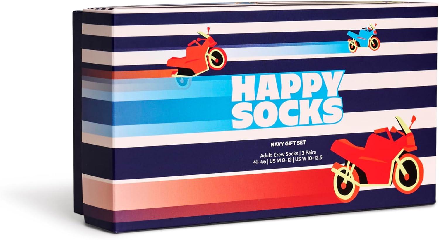 imageHappy Socks 3Pack Gift SetNavy Stripe