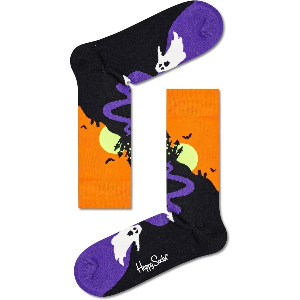 imageHappy Socks Halloween Ghost Crew Socks Black