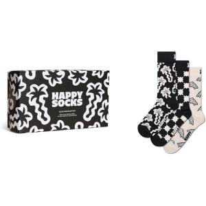 Happy Socks 3-Pack Gift Set(Black and White Check)