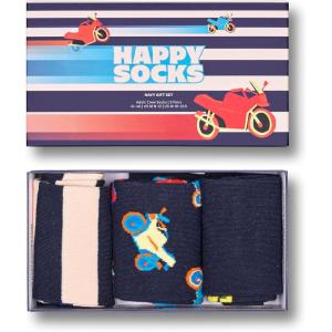 Happy Socks 3-Pack Gift Set(Navy Stripe)