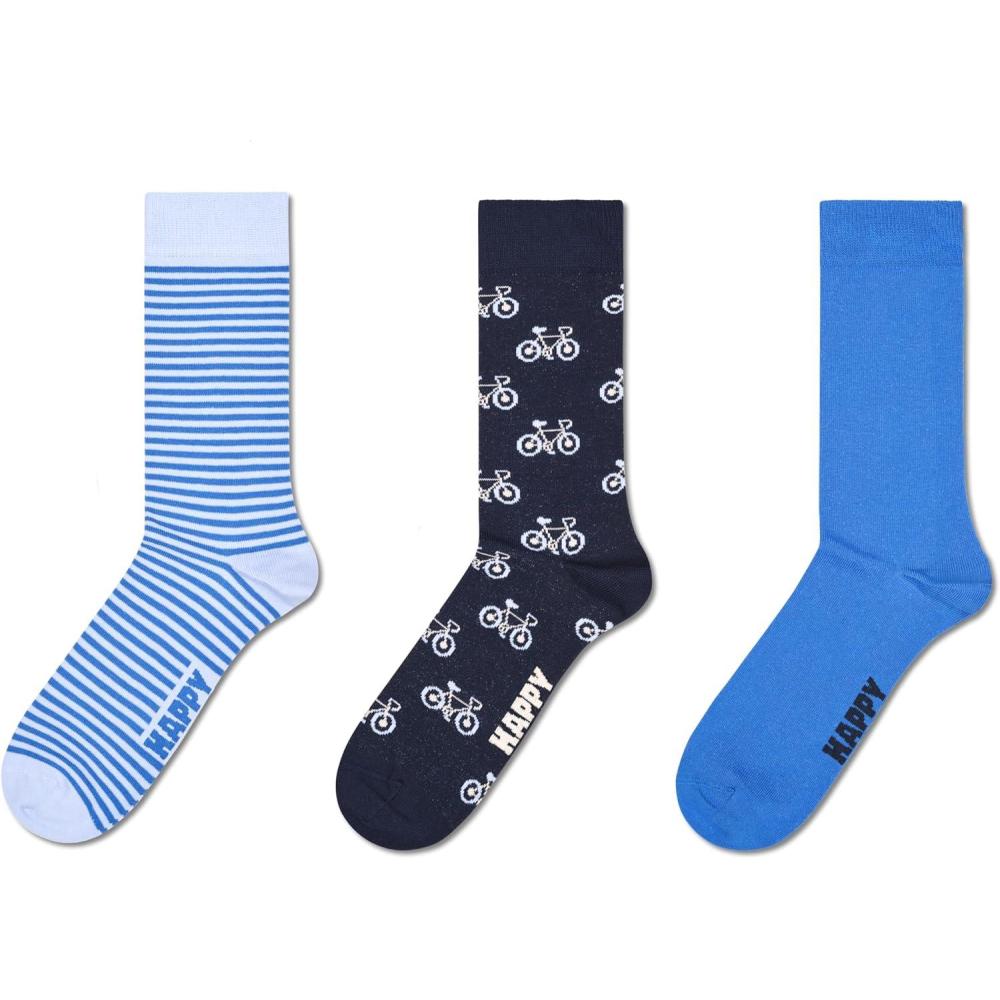 imageHappy Socks 3Pack Bicycle Socks Blue ML