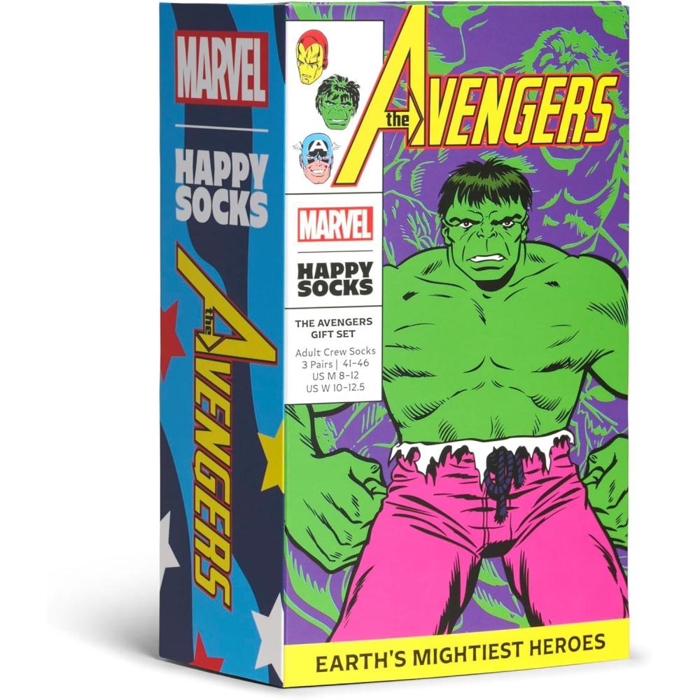 imageHappy Socks Marvel Avengers SocksAvengers 3pack