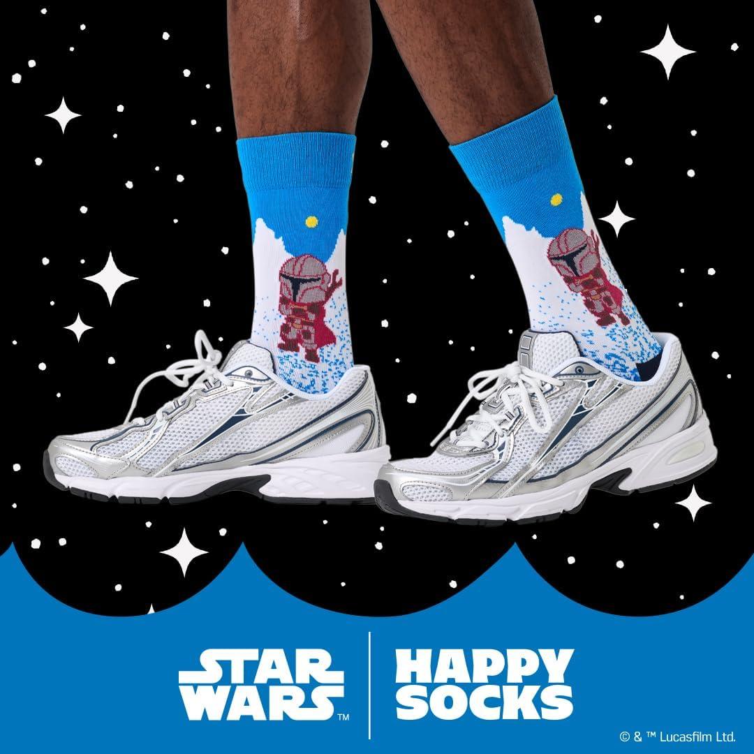 imageHappy Socks Star Wars This is The Way SockBlue