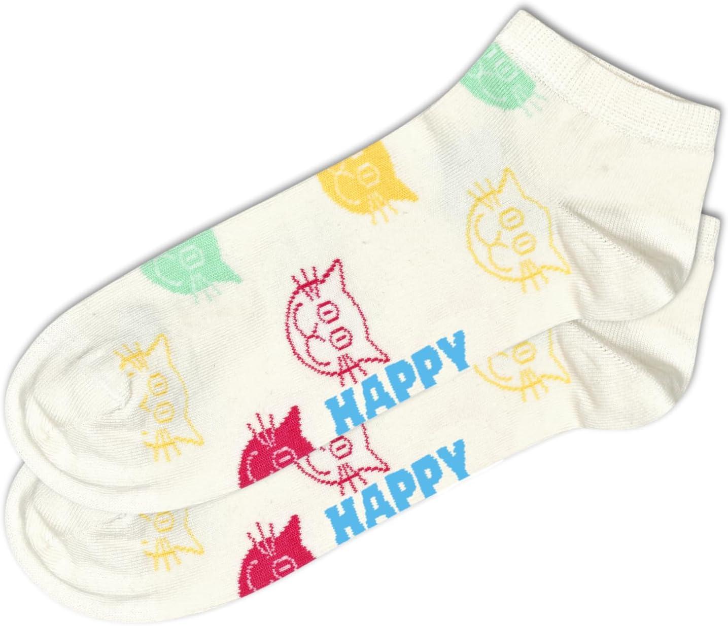 imageHappy Socks 4Pack Cat Low Socks White ML