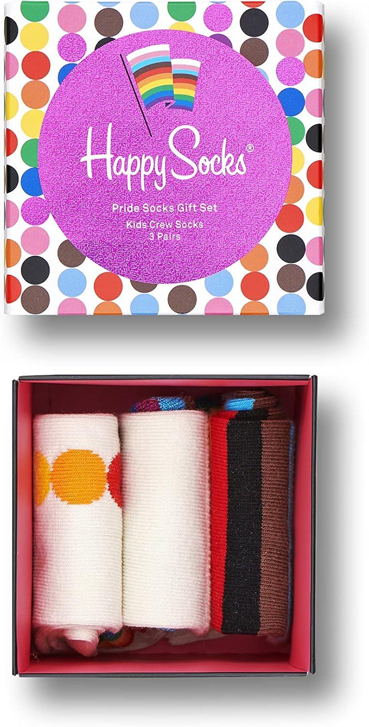 imageHappy Socks Boys 3Pack Kids Pride Socks Gift SetWhite