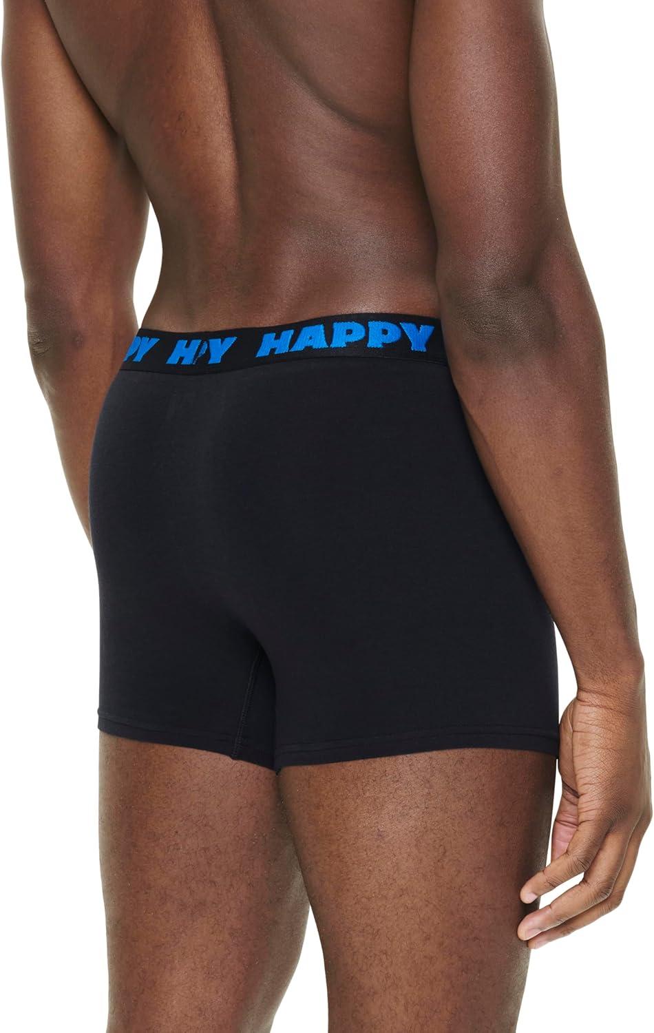 imageHappy Socks Mens 3pack Black and White Short BoxersBlack
