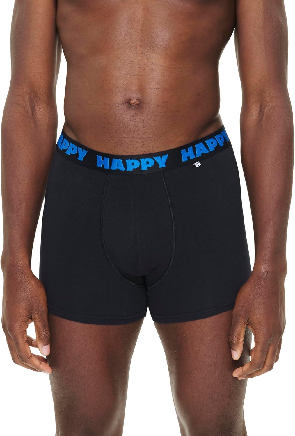imageHappy Socks Mens 3pack Black and White Short BoxersBlack
