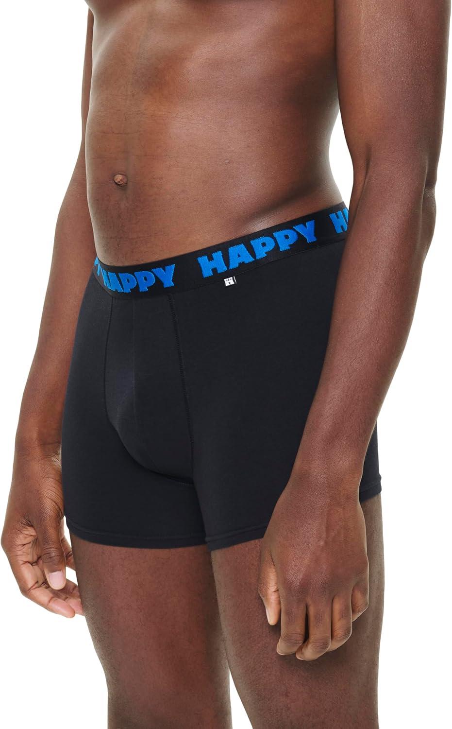 imageHappy Socks Mens 3pack Black and White Short BoxersBlack