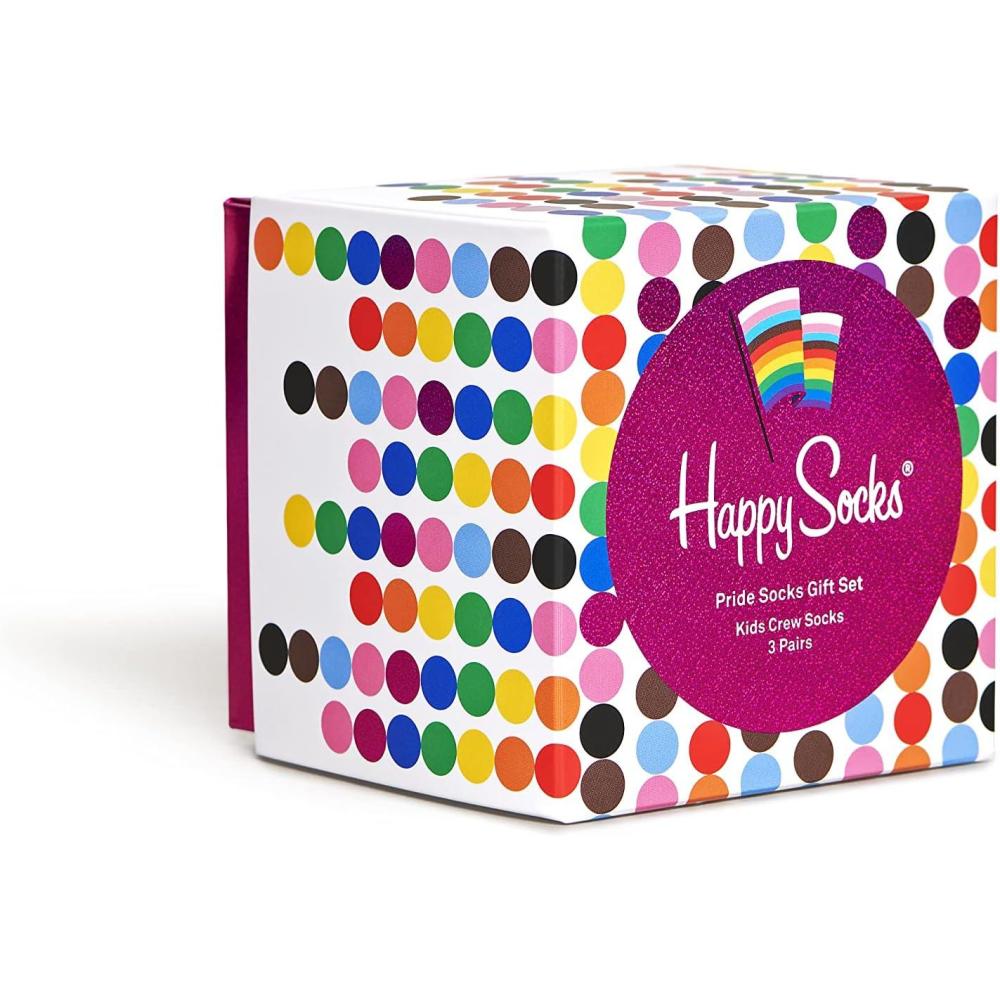 imageHappy Socks Boys 3Pack Kids Pride Socks Gift SetWhite